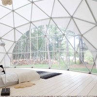 Guangzhou tente gonflable bulle igloo dôme tente ronde pvc portes restaurant dôme tente