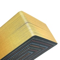 Cartes de tarot noires authentiques en papier avec bords dorés, jeux d'intérieur amusants et mystérieux, vente en gros