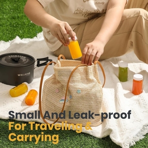 Botellas de Vidrio Pequeñas para Jugo con Tapas Negras para Líquidos, Botellas de Vidrio Mini de 60 ml y 250 ml para Muestras, Frascos de Vidrio Reutilizables a Prueba de Fugas - Product Image 2