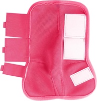 Protège-jambes et bottes anti-mouches roses écologiques pour chevaux, protection légère en maille anti-insectes, lot de 4
