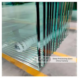 Façade en verre feuilleté SGP renforcé à la chaleur de 12mm Mur en verre feuilleté trempé avec prix d'usine - Product Image 1