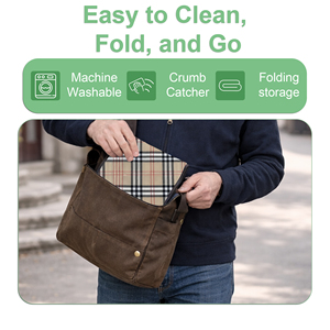 Tablier à bavette personnalisé à carreaux pour adulte, imperméable, protège-vêtements pour personnes âgées, pour les soins aux patients en maison de retraite, lavable - Product Image 2