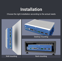 Mini PC à haute capacité de stockage, sans ventilateur, SSD, plateau à échange à chaud, J6412, LAN, Com, ordinateur de bureau X86, Linux, sans ventilateur, ordinateur industriel