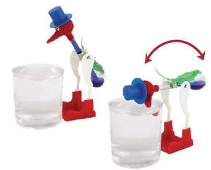 Educational Magic Sippy Dipping Handmade Eco-Friendly Glass Cube Thirsty <strong>Drinking</strong> <strong>Bird</strong> <strong>Toy</strong> for Stress Relief - Product Image 6