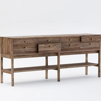 Table console moderne et antique en bois massif avec tiroirs Mobilier de maison classique pour la maison Cuisine Hôtel Salon Utilisation