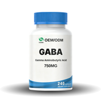 Capsules de GABA Pureté 99% - Supplément d'acide gamma-aminobutyrique pour adultes, Fournisseur d'usine OEM/ODM Vente en gros