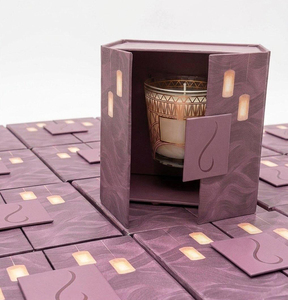 square Double Door Magnetic Christmas Giveaway Perfume <b>Bottle</b> Candles <b>Box</b> Paper Custom Luxury Candle Jar Packaging Gift Boxes - Product Image 3