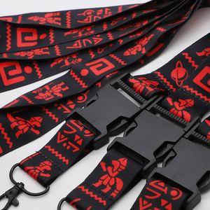 Low Moq Safety Buckle Neck Strap Gaming Robot Pattern Keychain Lanyard Logo Custom Wide Quick Release Lanyards - Product Image 4