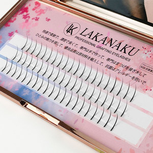 Lakanaku - Extensiones de Pestañas Profesionales para Injerto, C D, Carga Mixta, Banda Invisible, 100 Unidades - Product Image 1