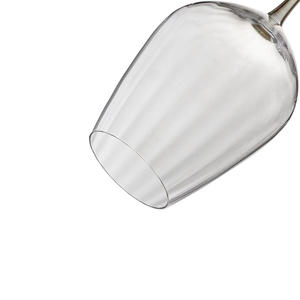 Verres à vin rouge SAMYO 540 ml, vintage, luxueux, à long pied, écologiques, sans plomb, lavables au <span class=keywords><strong>lave</strong></span>-<span class=keywords><strong>vaisselle</strong></span>, en cristal côtelé - Product Image 4