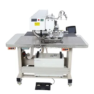 Pneumatic laser automatic welt pocket sewing welting machine for jeans jacket