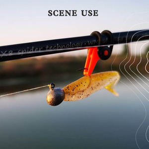 Señuelo blando invertido Musta CNJH02 con doble anzuelo de plomo para pesca de pargo en playa y océano - Product Image 4