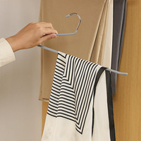 Nahtlose, platzsparende Aufbewahrungsorganisation, rutschfester Hosenhalter aus Edelstahl, umweltfreundlich, langlebig, zum Aufhängen von Kleidung im Kleiderschrank