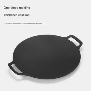 Moderna Cocina <span class=keywords><strong>de</strong></span> Inducción a Gas para Acampar al Aire Libre <span class=keywords><strong>de</strong></span> 30 cm, Sartén <span class=keywords><strong>de</strong></span> <span class=keywords><strong>Hierro</strong></span> Fundido, Utensilios Esenciales para Barbacoa, Sartén para Asar - Product Image 2