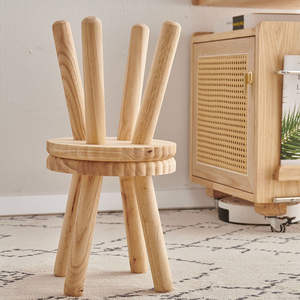 Wholesale Creative Cookie Shape Durable Eco-Friendly Modern <b>Stool</b> Multi-Purpose Low Square Bedroom School Living Room Coffee - Product Image 6