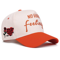 Cappellino da Baseball Ricamato Personalizzato NO HARD Feelings, Slogan Freddo 'Dear Haters', 6 Pannelli, Snapback Unisex Uomo Donna, Gorra OEM