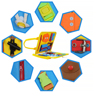 Livre d'activités en feutre pour enfants, jouets sensoriels Montessori, jeux de voyage, planche d'apprentissage, planche d'activités en feutre pour tout-petits - Product Image 3