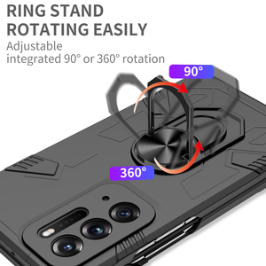 Coque de téléphone pliable antichoc magnétique avec anneau de support rotatif à 360° en PC rigide de haute qualité pour <span class=keywords><strong>OPPO</strong></span> <span class=keywords><strong>Find</strong></span> <span class=keywords><strong>N</strong></span> Fold – Vente en gros - Product Image 5
