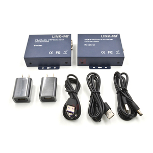 Extensor KVM VGA 1080P 60Hz 300M Transmisor y Receptor de Video KVM <span class=keywords><strong>USB</strong></span> a través de Cable CAT5e/6 Teclado Ratón - Product Image 2