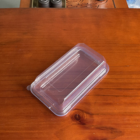 Boîte de transport rectangulaire jetable en plastique PET transparent avec couvercle pour la conservation des aliments, la préparation des repas, la livraison de sucre, et les boîtes bento