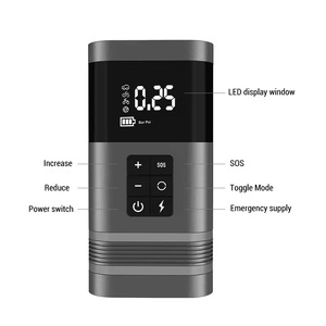 Compresseur d'air rechargeable 150PSI pour voiture, vélo, balle 12V <span class=keywords><strong>Abarth</strong></span>, moto, scooter, bicyclette, pneu de pneu - Product Image 2