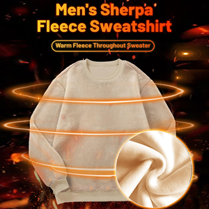 Felpa da <span class=keywords><strong>Uomo</strong></span> con Logo Personalizzato in Rilievo, Alta Qualità, Collo Tondo, Oversize, in <span class=keywords><strong>Pile</strong></span> 390 Gsm, Felpa da <span class=keywords><strong>Uomo</strong></span> Senza Stampa - Product Image 5