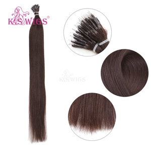 Wholesale 100% Chinese Remy Hair Nano Ring Cuticle Aligned Virgin Double Drawn No Shedding Soft Dark Color Natural Straight Hair - Product Image 2