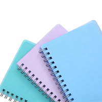 Cuaderno Espiral A5 con Cubierta Impermeable de PP, 80gsm, Impresión de Logotipo Personalizado, Suministros de Oficina, Papelería Escolar, Diario