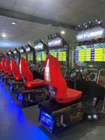 Máquina de Juego de Carreras para Interiores con Temática de Calaveras, Simulador de Conducción Comercial para Centros de Juego, Operada con Monedas
