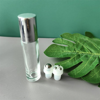 Flacon roll-on à trois billes de 5 ml et 10 ml pour parfum, huile essentielle, cosmétiques, massage, recharge, vide