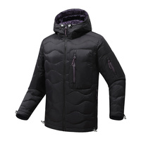 Doudoune à capuche matelassée unisexe pour homme et femme, veste chaude d'hiver zippée pour sports de plein air, vêtements de travail et streetwear