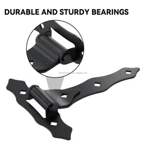 Puertas de <span class=keywords><strong>Granero</strong></span> con <span class=keywords><strong>Bisagras</strong></span> Clásicas Resistentes a la Oxidación, <span class=keywords><strong>Tipo</strong></span> T, con <span class=keywords><strong>Bisagras</strong></span> Resistentes, de Madera, con Revestimiento de Vinilo, Puerta de Cerca de Madera (1 Par) - Product Image 6