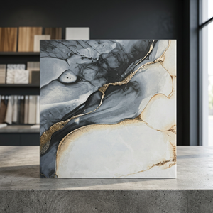 Carreaux de sol en céramique pour extérieur et intérieur, série Punch, design moderne en briques d'argile, finition perforée, 300x300mm - Product Image 6