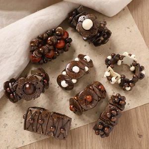 Pulsera Bohemia Vintage de Concha de Coco, Estilo Étnico, Cuentas de Color Café y Marrón, Estilo Playa, Pulsera para Mujer - Product Image 1