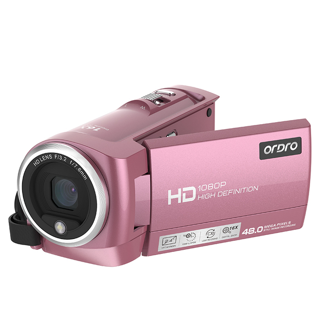 1080P Digital Camcorder with Night Vision CMOS Sensor SD Card Support 7.1x-16x Optical Zoom 2"-3" Screen Shockproof Stabilized