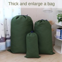 Sac en toile vert extra large avec cordon de serrage, robuste, anti-poussière, pour emballage, vente en gros, réutilisable, pour expédition et logistique, direct usine