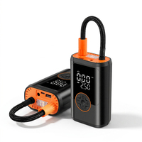 High Quality Portable 19mm 150psi Tire Inflator Smart Wireless Air Pump Digital Display Power Bank Function Emergency Light