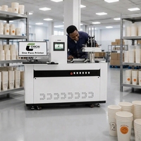Machine d'impression numérique haute vitesse pour l'impression de logos latéraux sur gobelets en papier, imprimante à passage unique pour les entreprises en démarrage
