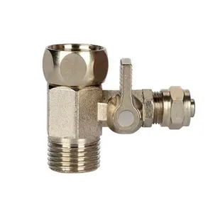 1/2 כדי 1/4 RO מים מסנן חילוף חלקי מהיר מחבר טי כדור Valve ברז ברז לכבות כדור שסתום נחושת להאכיל מים מתאם