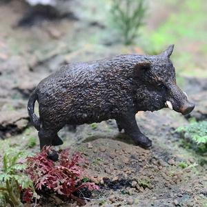 Modèle d'animal de simulation pour enfants Yxs, sanglier, cerf, cochon, plastique solide statique, main - Product Image 4