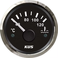 KUS Triple Gauge Universal Automotive Water Temperature Oil Pressure Meter Voltmeter Kit Garansi 1 Tahun untuk Toyota 1969-1988