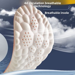 Accessoires pour semelles intérieures : Semelles orthopédiques super douces en latex pour chaussures de sport, course et basketball, avec soutien de la voûte plantaire - Product Image 3