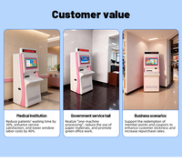 Máquina de Quiosco de Autoservicio Inteligente de Fábrica OEM China con Lector de Tarjetas, Impresora y Pago por Código QR para Bancos, Supermercados y Hoteles