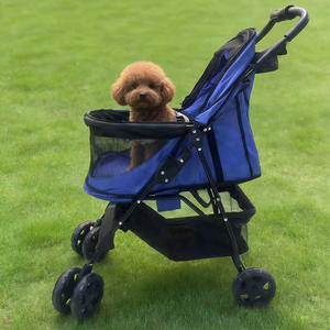 छोटे कुत्तों के लिए Jxb नया आगमन फोल्डेबल और सांस लेने योग्य पालतू जानवर, हल्के कुत्ते की बग्गी - Product Image 1