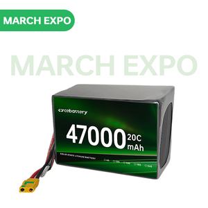 แบตเตอรี่ลิเธียมไอออนแบบโซลิดสเตท ชาร์จได้ 47000mAh 6S 12S 18S 24S สำหรับโดรนส่งของ กระแสไฟสูง 10163233-66000mah 47000 - Product Image 5