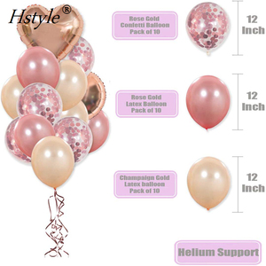 Oro rosa novia globo de la hoja, decoraciones de ducha regalos despedida de soltera fiesta, novia <span class=keywords><strong>Kit</strong></span> SET0330 - Product Image 4