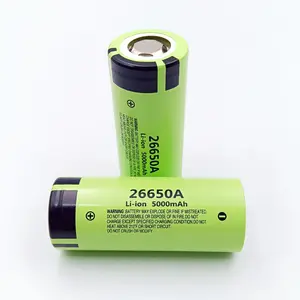 Baterías de iones de litio de alta potencia 26650A 5000mAh 25A 3,6 V descarga NCR26650A 5000mAh baterías de iones de litio para Scooter Eléctrico