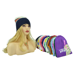 Ventes en gros de bonnets d'hiver en tricot acrylique unisexe avec logo personnalisé, jacquard, broderie 3D, style Y2K - Product Image 3