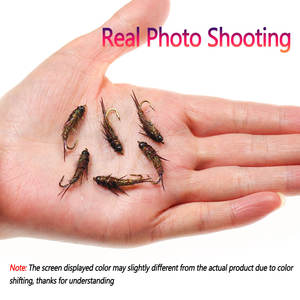 Leurre de pêche à la truite, appâts à descente rapide, jig tête plombée réaliste, perle <span class=keywords><strong>en</strong></span> tungstène, nymphes de moucherons, <span class=keywords><strong>fil</strong></span> de cuivre, rivière, lac, ruisseau - Product Image 6