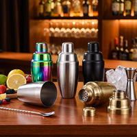 Ensemble de shaker à cocktails classique TOPIN en acier inoxydable 304 de haute qualité, 500 ml, pour bar et usage domestique
